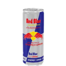 Red Blue Carbonated energy dri