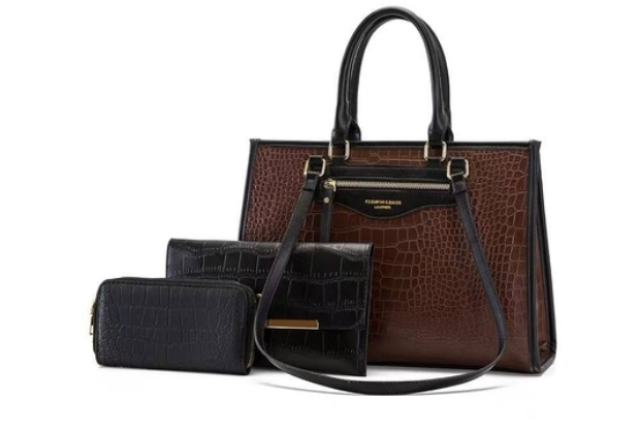 3pcs Leather Female Handbag