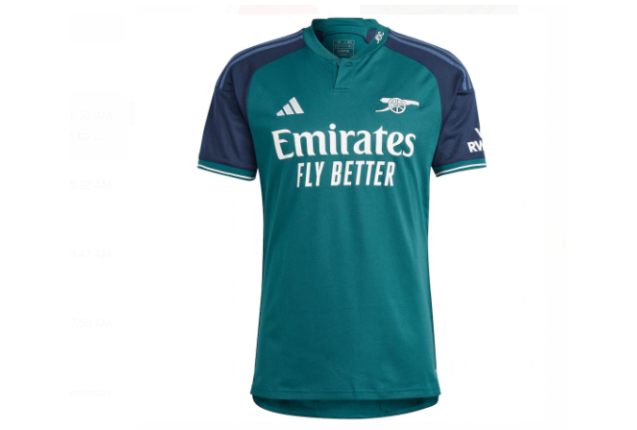 Arsenal 2023/24 Third Kit Jersey