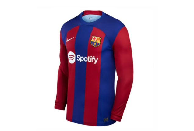 Barcelona 2023/24 Long Sleeve Home Jersey