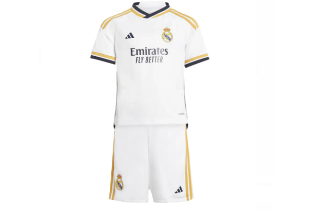 Kids Real Madrid 2023/24 Home Jersey
