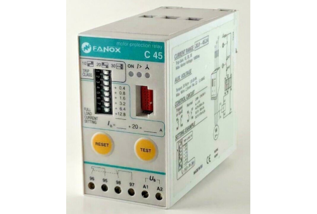 ELECTRONIC RELAYS FOR MOTOR AND GENERATOR PROTECTION C45 Aux. supply 24V -11240
