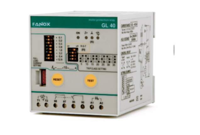 Fanox GL40 ELECTRONIC RELAYS FOR MOTOR AND GENERATOR PROTECTION - Aux. supply 24V