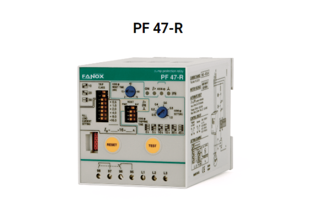 THREE PHASE Pump Protection Relay without Level Sensors - PF47-R -Aux.S. 3 x  400 V