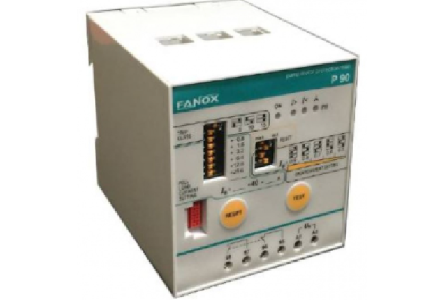 Fanox P90  Motor Pump Motor Protection Relay- Aux.S.  24 V - Aux.S.  48 V