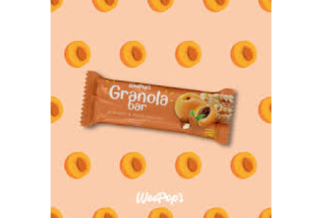 WeePops Almonds and Apricots  Granola Bar - 20g