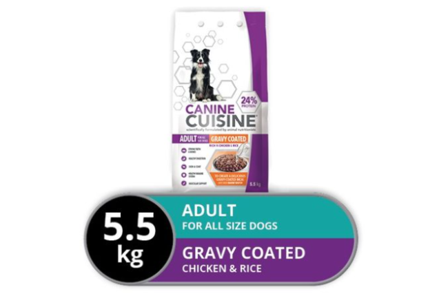 CANINE CUISINE GRAVY COATED ALL SIZE DOGS - 5kg