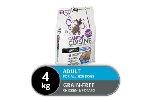 CANINE CUISINE GRAIN FREE: CHICKEN&POTATOES - 4kg x 3