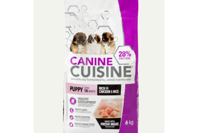 CANINE CUISINE PUPPY- CHICKEN & RICE - 6kg