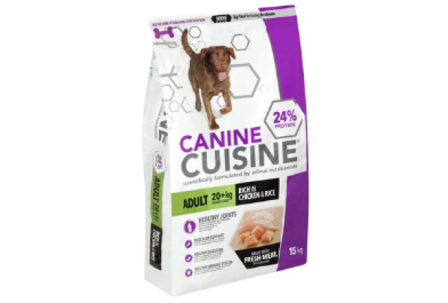 CANINE CUISINE ADULT - LARGE - CHICKEN & RICE - 15kg