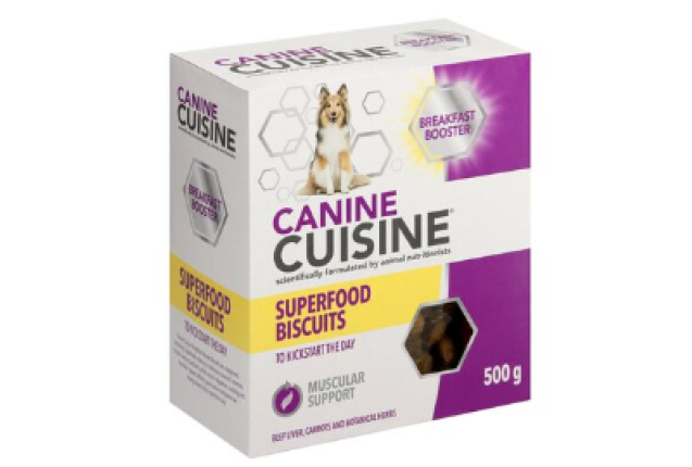 CANINE TREAT SUPERFOOD BISCUIT HONEY - 500g x 6