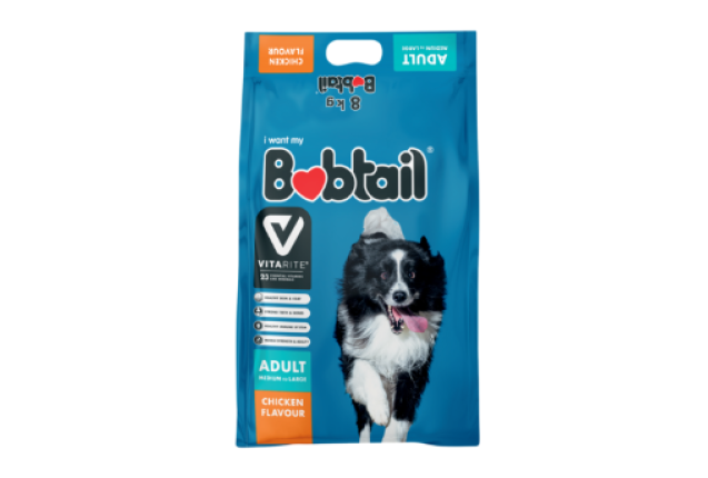 BOBTAIL MED/LARGE ADULT CHICKEN - 8kg