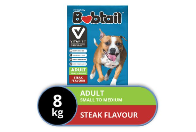 BOBTAIL SMALL/MED ADULT STEAK	 - 8kg