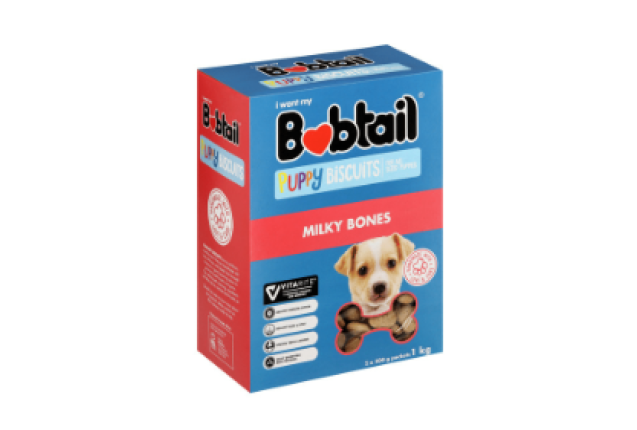 BOBTAIL MILKY BONES - 1kg x 6