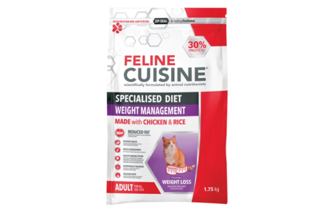 FELINE CUISINE DRY CAT FOOD WEIGHT MANAGEMENT 1.75 KG x 8