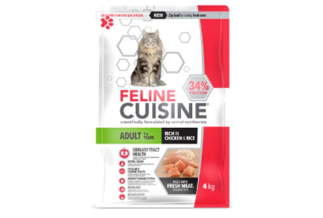 FELINE CUISINE ADULT CHICKEN&RICE - 4kg x 3