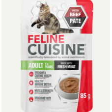 FELINE CUISINE WET CAT FOOD ADULT BEEF P