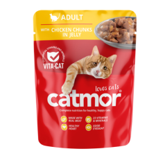 CATMOR ADULT CHICKEN JELLY - 70g x 36
