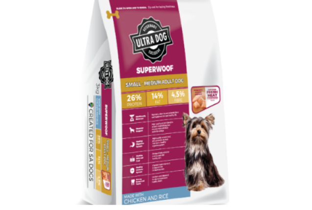 ULTRA DOG SUPERWOOF SMALL TO MEDUIM ADULT CHICKEN & RICE 20kG