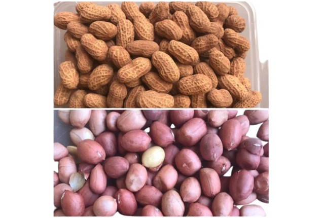 Baked groundnut