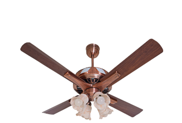 Breezalit MODERNA ELECTRO PLATING WITH WOOD FINISH  - Ceiling Fan x 2