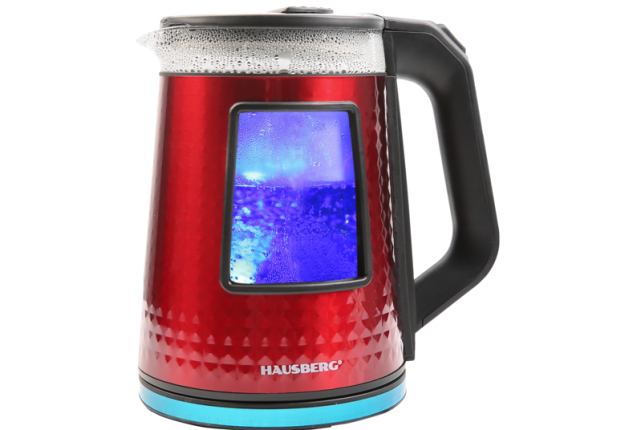 HAUSBERG ELECTRIC GLASS KETTLE - HB-3617RS x 12