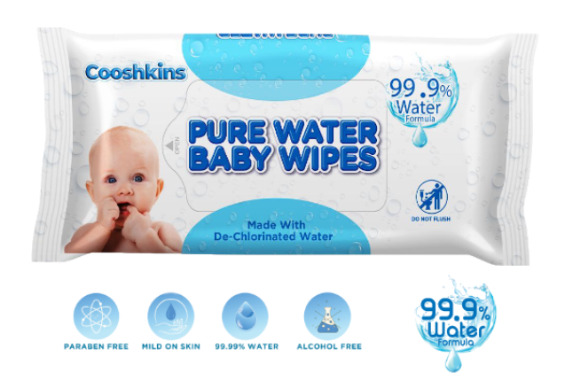 Cooshkins Pure Water Baby Wipes x 24