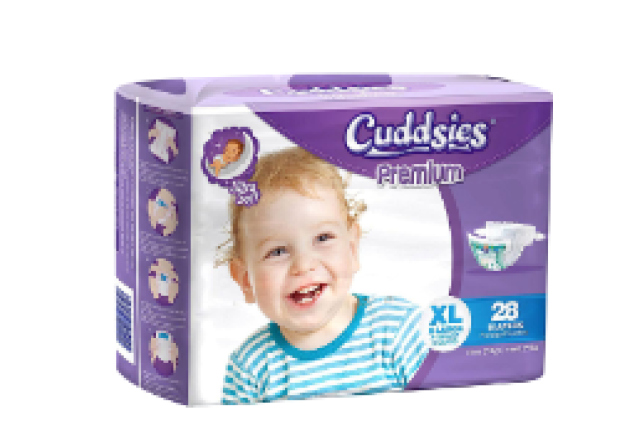 CUDDSIES PREMIUM BABY DIAPERS ULTRA SOFT - Extra Large size x 8