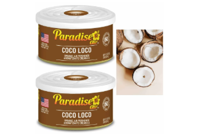 Paradise Air Organic Can Air Freshener, Uncapped, Coco Loco x 216