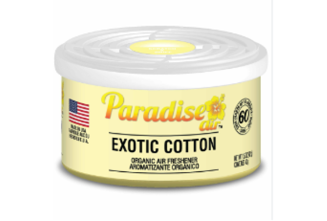 Paradise Air Organic Can Air Freshener, Uncapped, UNF, Exotic Cotton x 288