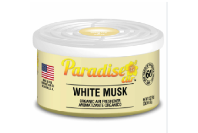 Paradise Air Organic Can Air Freshener, Uncapped, UNF, White Musk x 288