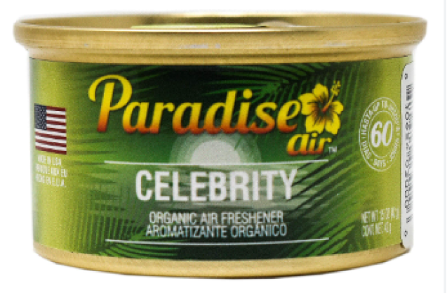 Paradise Air Organic Can Air Freshener, Uncapped, Celebrity x 216