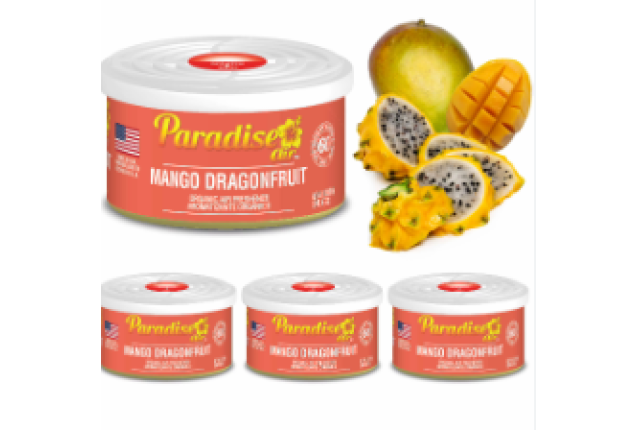 Paradise Air Organic Can Air Freshener, Uncapped, Mango Dragonfruit x 216