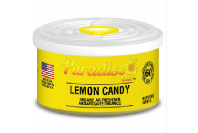 Paradise Air Organic Can Air Freshener, Uncapped, UNF, , Lemon Candy x 288