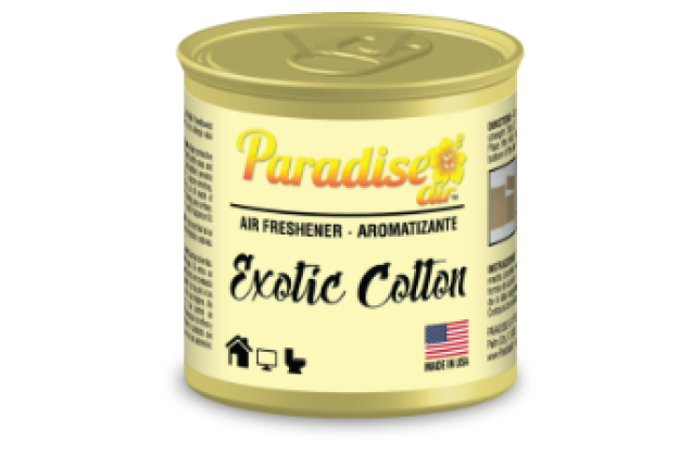 Paradise Air Passive Liquid Can Air Freshener, 4.5 FL OZ, Exotic Cotton x 48