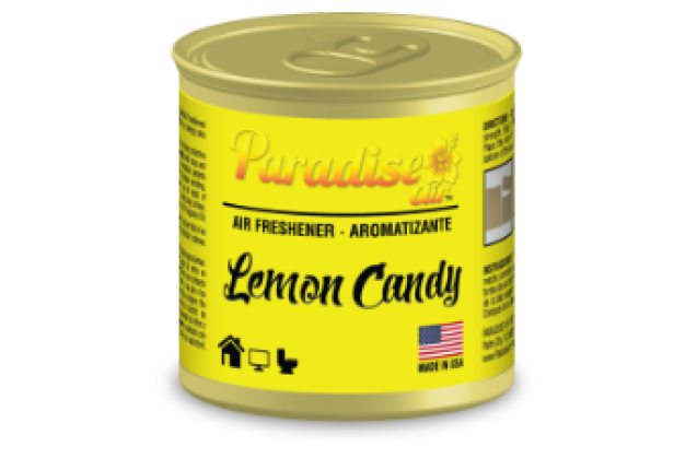 Paradise Air Passive Liquid Can Air Freshener, 4.5 FL OZ,  Lemon Candy x 48