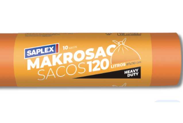 Makrosac - Roll of 10 Super Resistant Drawstring Orange Bag x 12