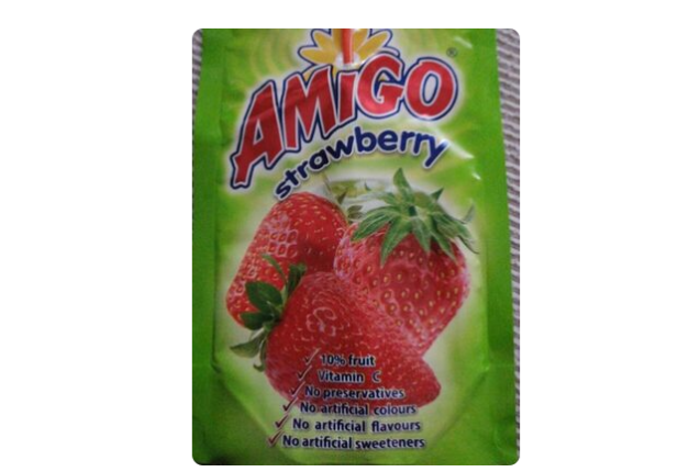 Amigo Strawberry Fruit Drink 200ml x 30