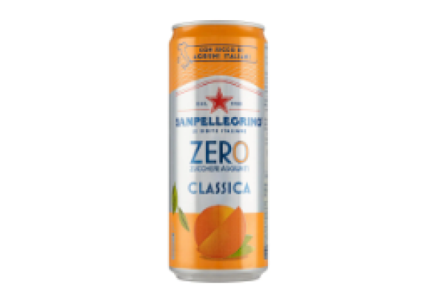 Sanpellegrino Drink Can Sleek 33cl - Orange Zero x 24