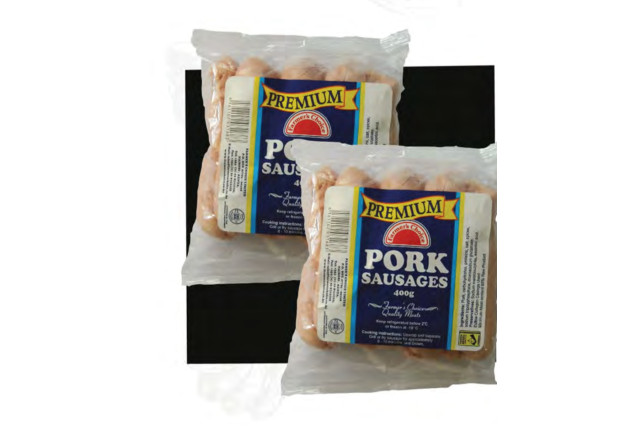 Premium Pork Sausages 400gms x 50