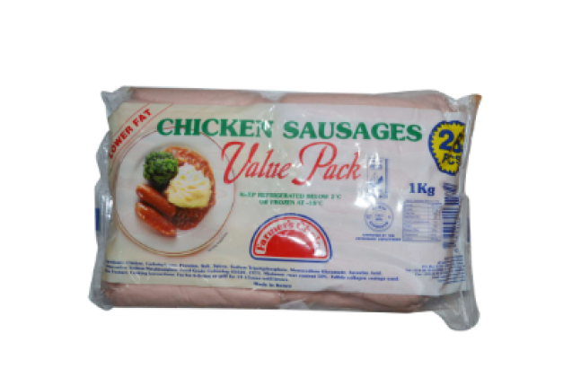 Chicken Sausages Value Pack 1kg x 20