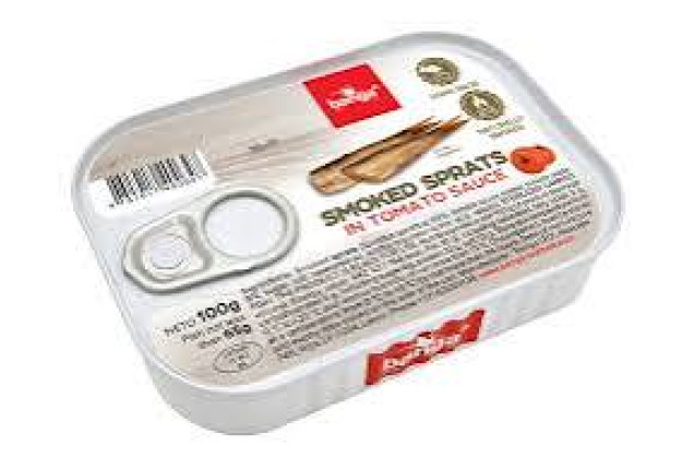 Smoked sprats in tomato Sauce 100g - x 12