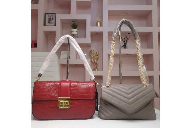 Fashion Classic Handbags - Red