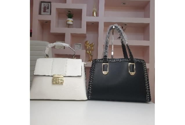 Fashion Classic Handbags. - White and Black