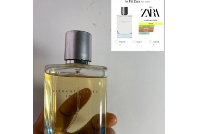 Zara in Fiji unboxed perfume