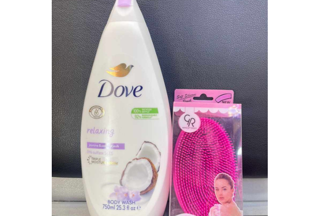 Dove Body Lotion & Silicon Scrub