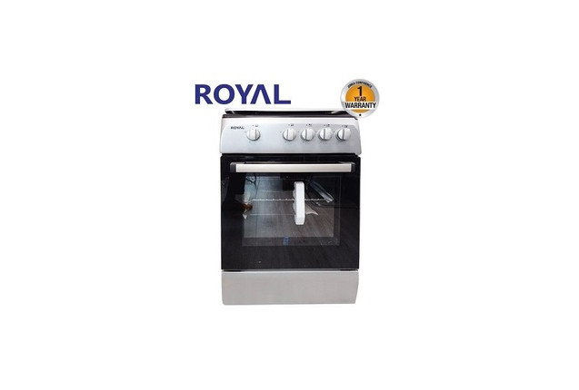 Royal HCR1040GGSB 4 Gas Free Standing Cooker + Oven - GreySilverBLUETOOTH,USB,FM,DVD)