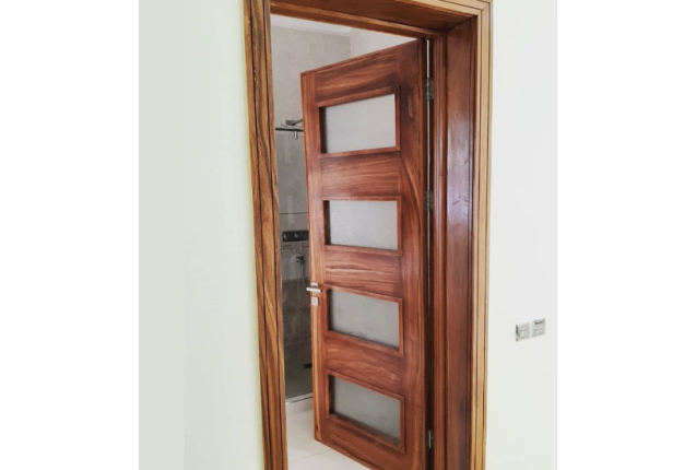 Equinox Wooden Panel Door with Glass Insert – EQDR020