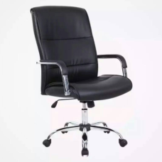 Medium-Back Leather Task Chair – EQEC007