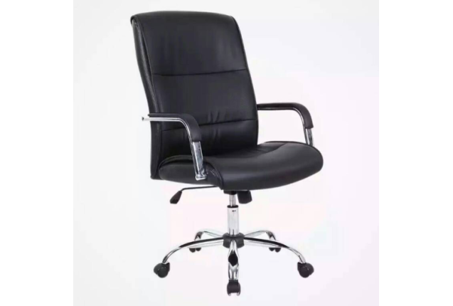 Medium-Back Leather Task Chair – EQEC007